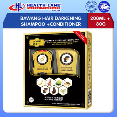 BAWANG HAIR DARKENING SHAMPOO (200ML)+CONDITIONER (80G)